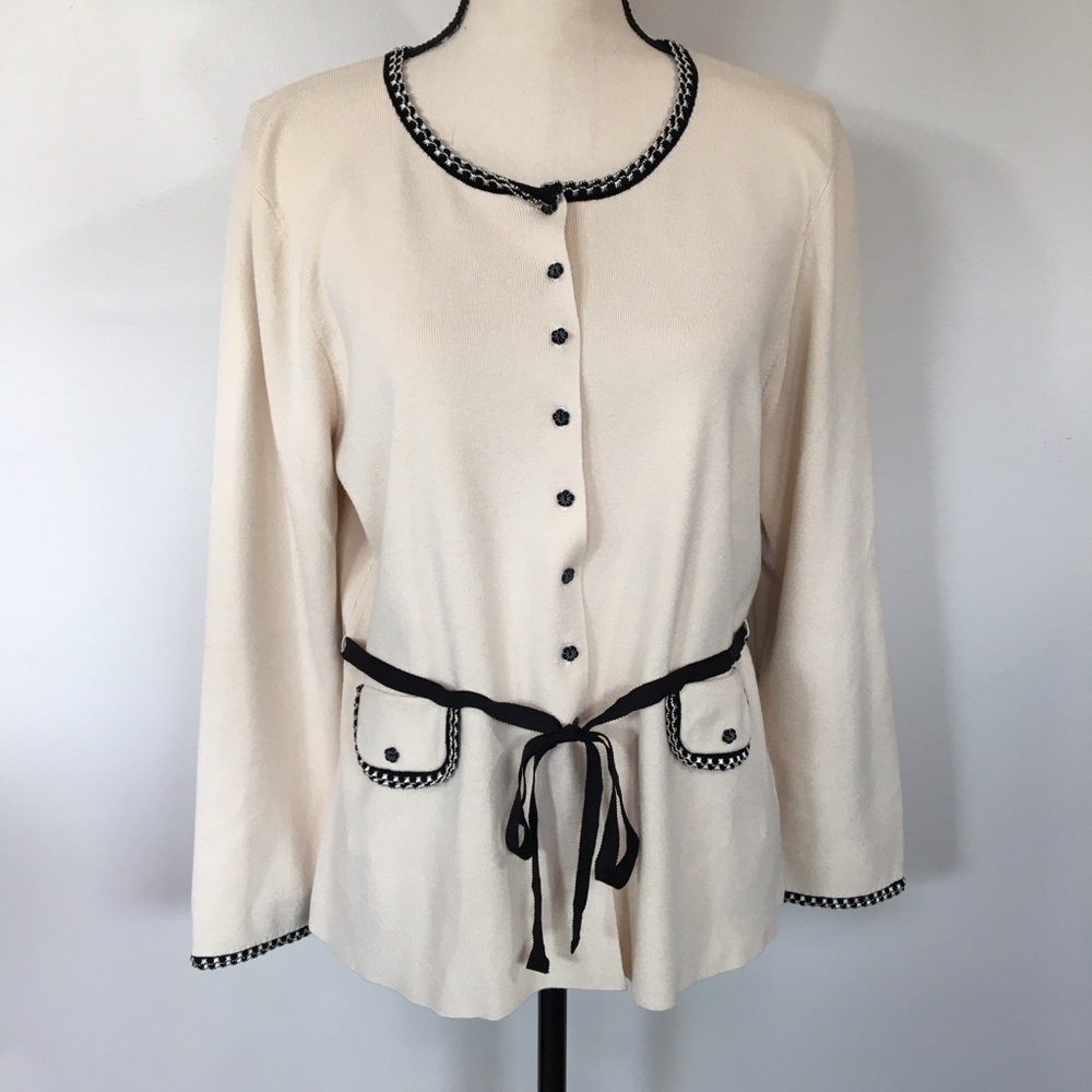 Anne Klein‎ ‘Jackie O’ Style Cardigan